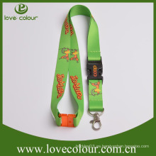 Custom ajustable y desmontable Lanyards llano de seguridad con hebillas de liberación lateral desmontable